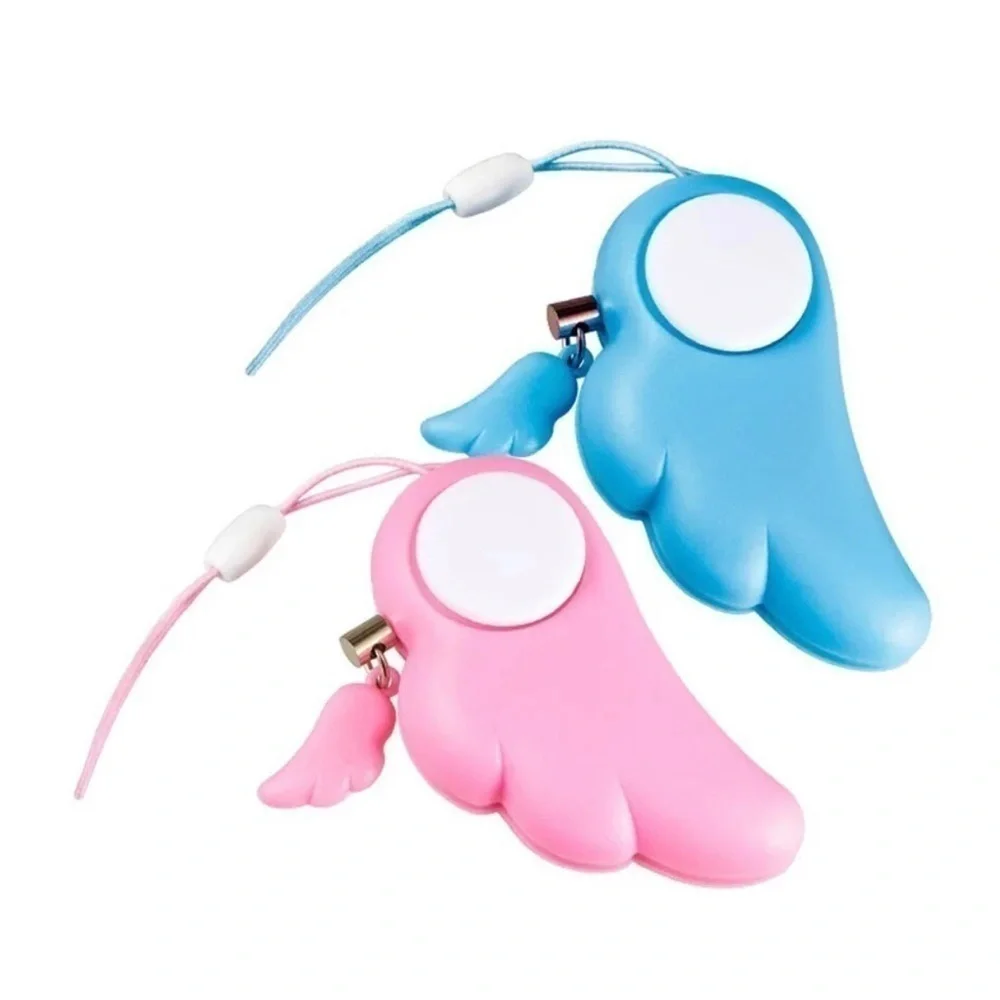 Pink Wing 90Db Self Defense Alarm For KeyChain/ Bag Charm